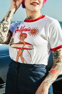 California Ringer Tee