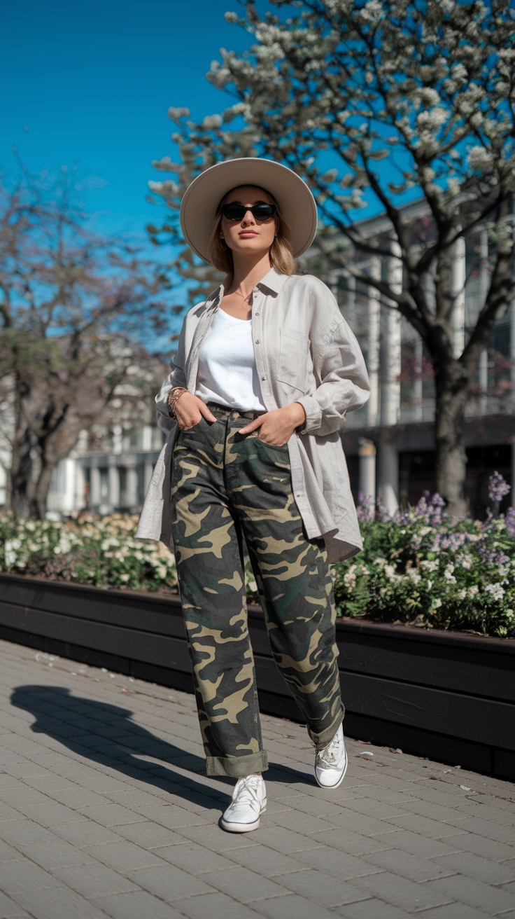Camo Pants Outfit Spring: Fresh and Stylish Combinations outfit idea