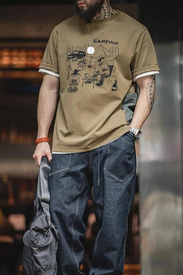 Camping Pocket Tee