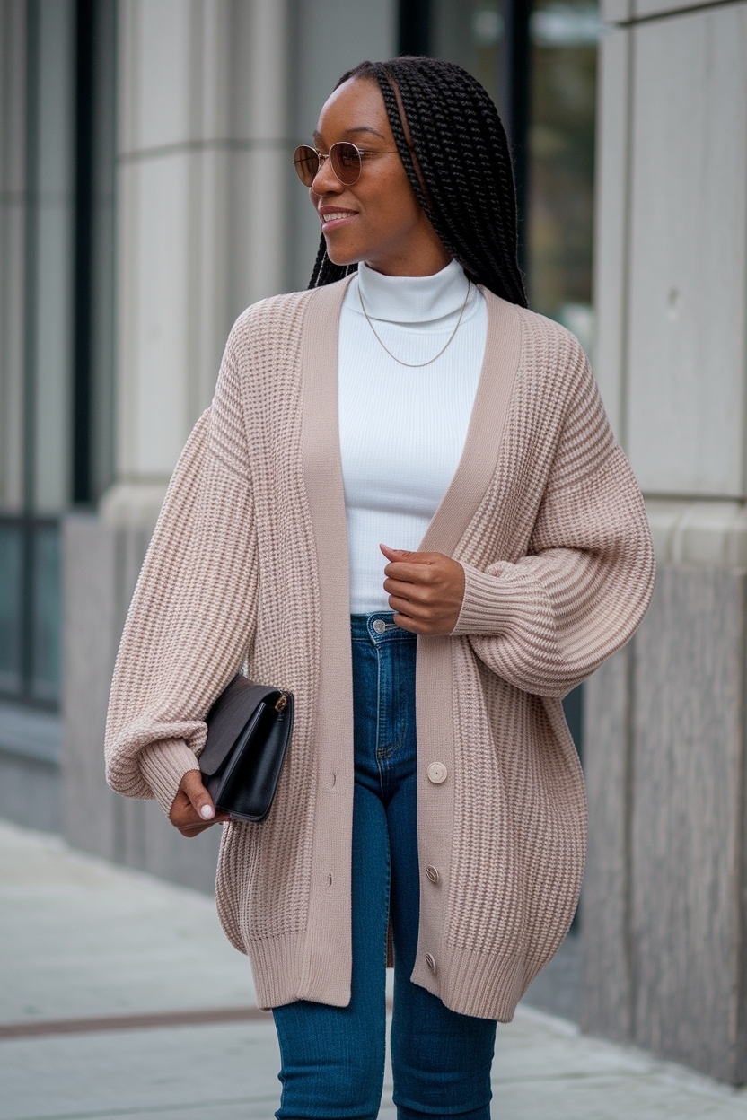 Cardigan Outfit Black Women: Versatile Styling Options outfit idea