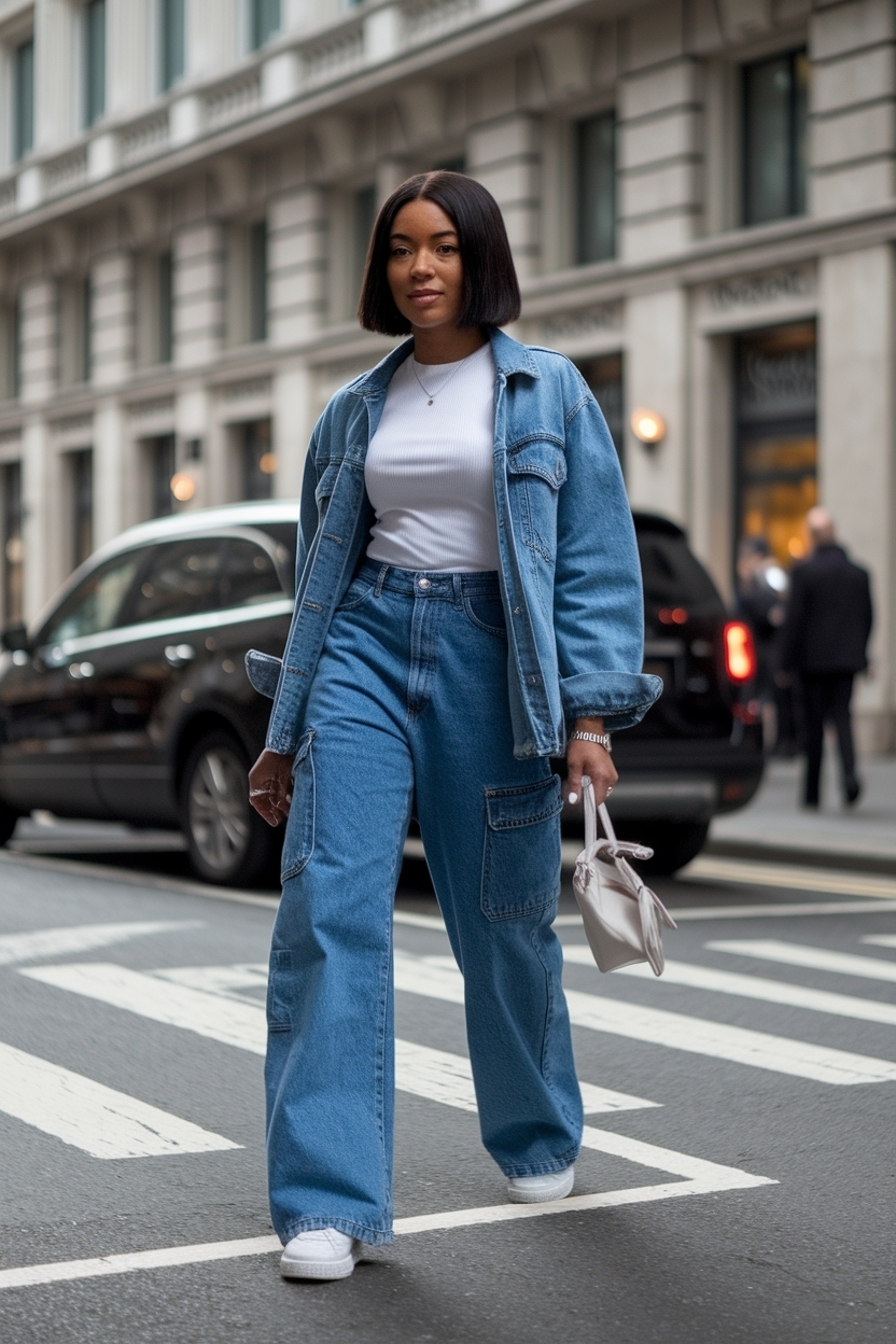 Cargo Jeans Outfit Black Women: Versatile Fashion Choices outfit idea