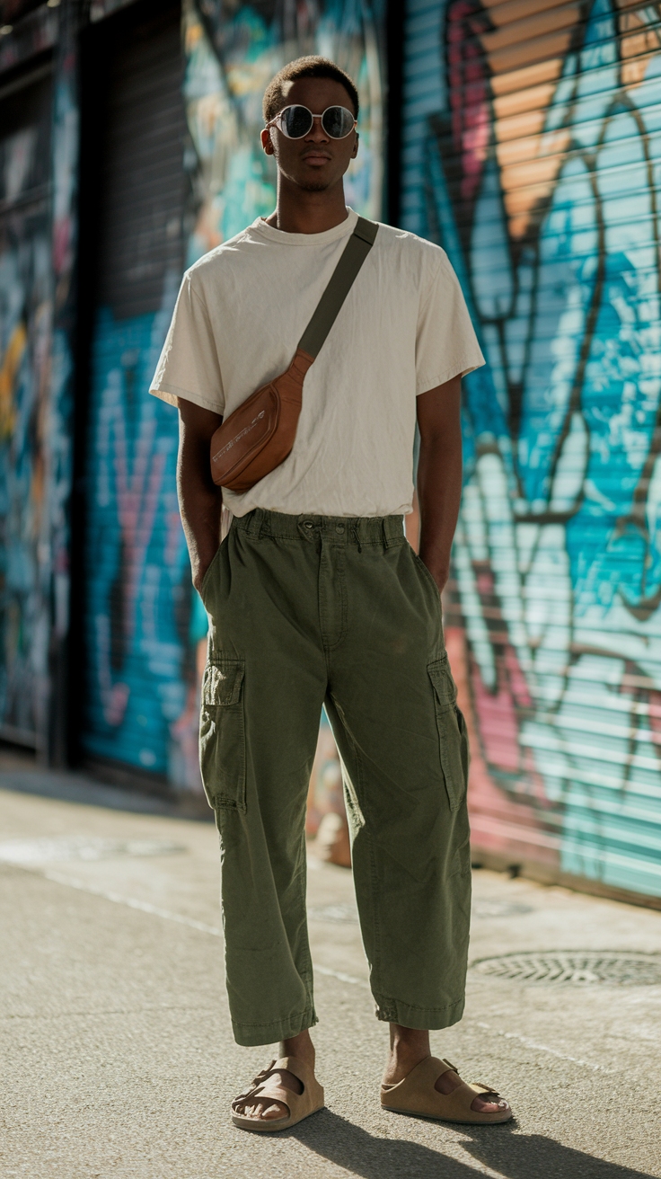 Cargo Pants and Sandals: The Ultimate Summer Look outfit idea