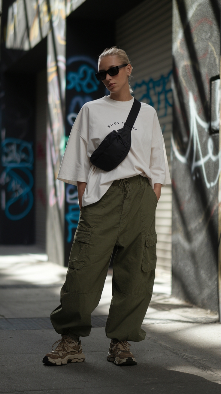 Unique Cargo Pants Outfit Ideas for Casual Days outfit idea