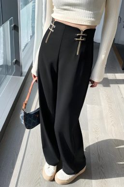 Casual High Waisted Pants