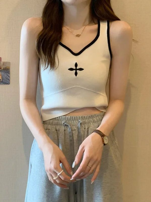 Casual Knitted Crop Top