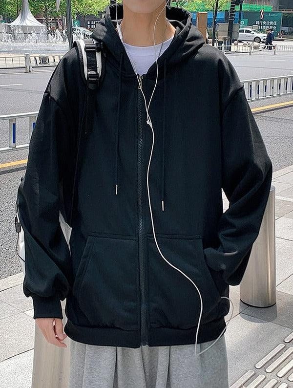 Casual Zip-Up Men Hoodie