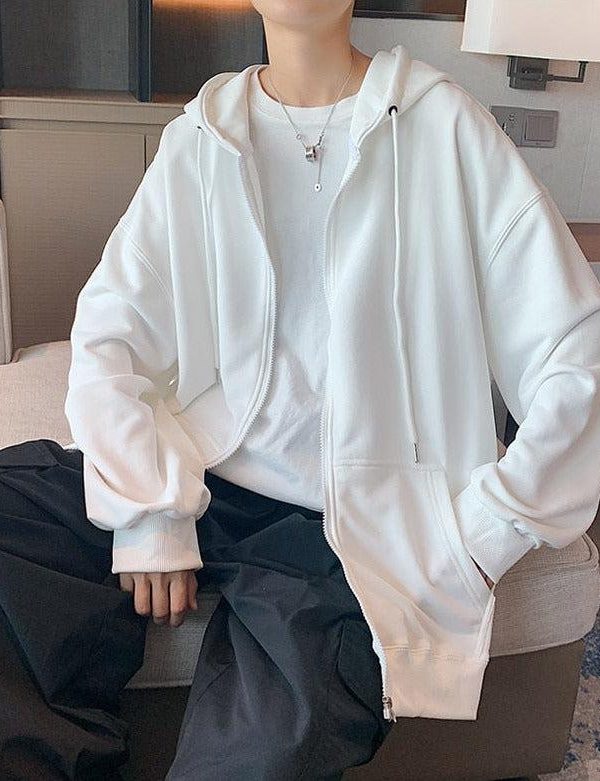 Casual Zip-Up Men Hoodie