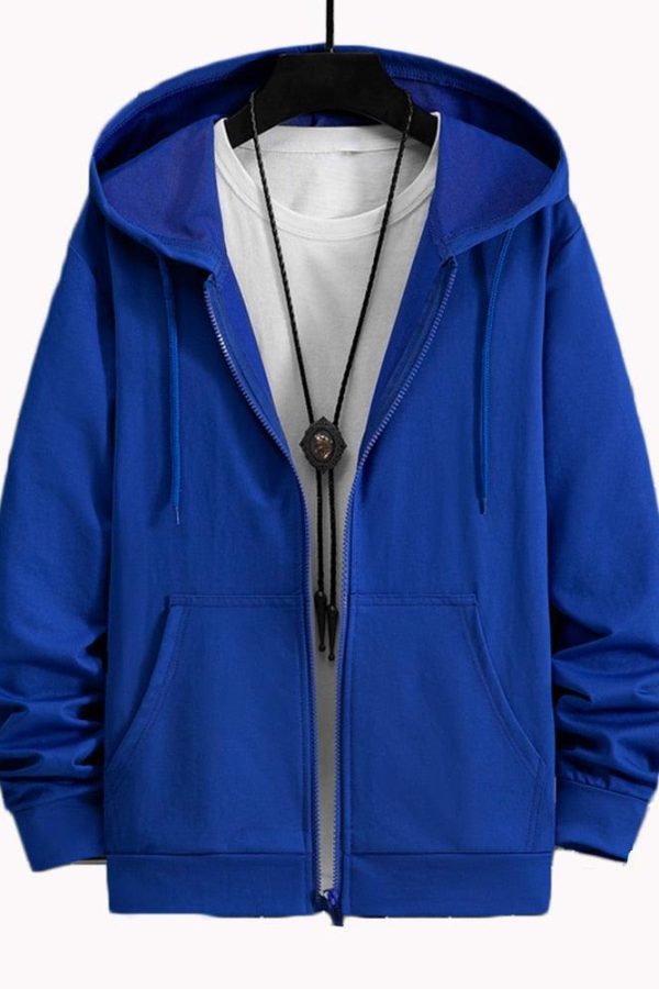 Casual Zip-Up Men Hoodie