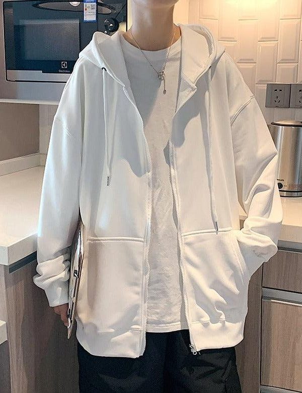 Casual Zip-Up Men Hoodie