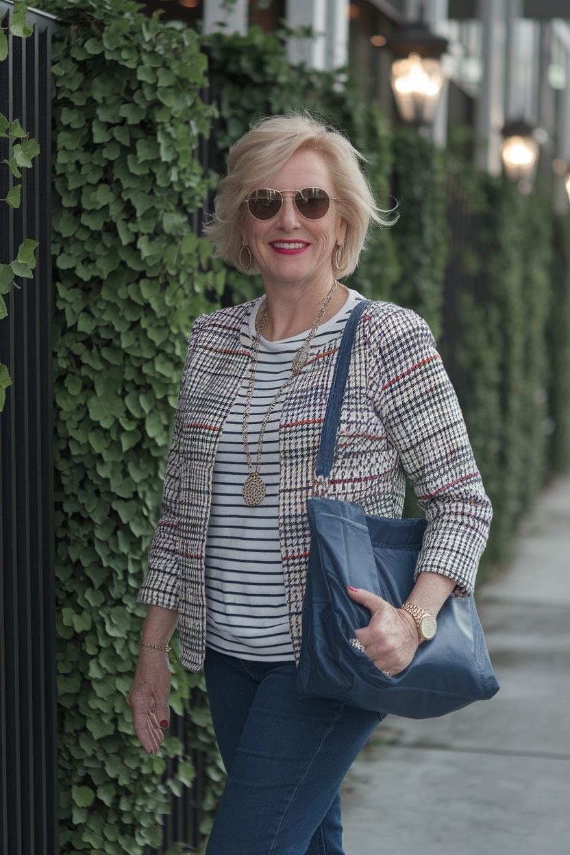 Casual Evening Outfits for Women Over 50: Nighttime Glam outfit idea