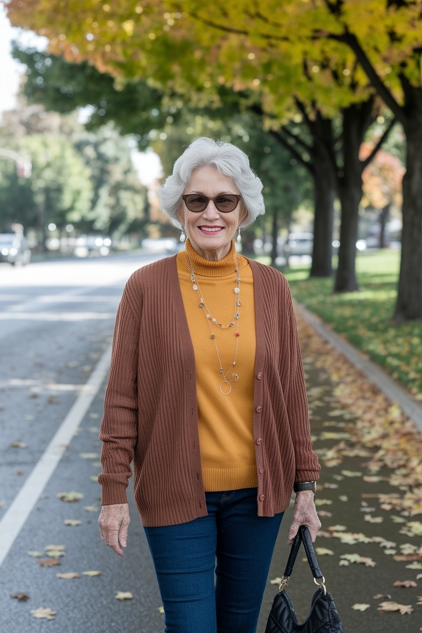 Casual Fall Outfits for Women Over 70: Timeless Looks outfit idea