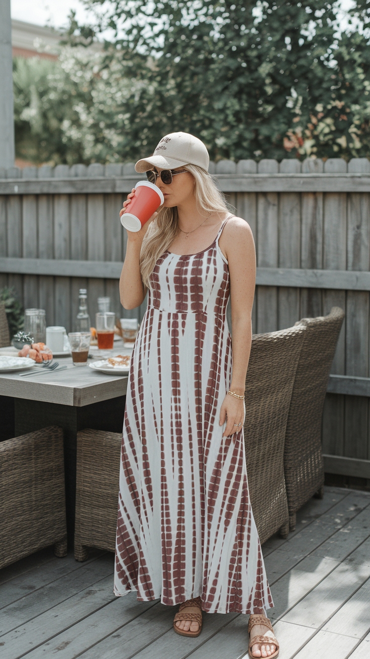 Trendy Casual Maxi Dresses for Summer Events outfit idea