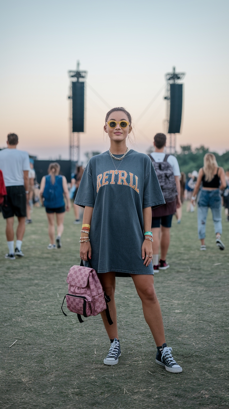 Top Casual Music Festival Outfits to Stand Out outfit idea