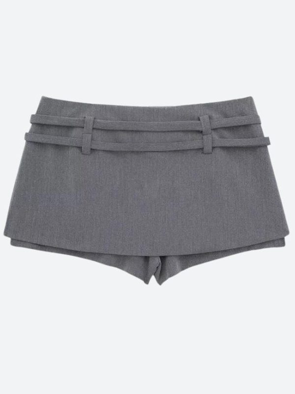 Casualcore Double Belted Mini Skort