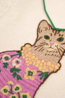 Cat Embroidered Sweater