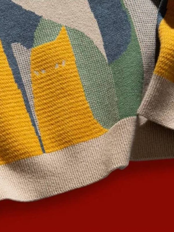 Cat Knitted Sweater