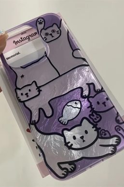 Cat Metallic Phone Case