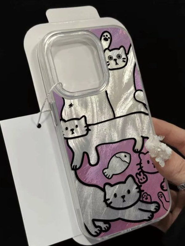 Cat Metallic Phone Case