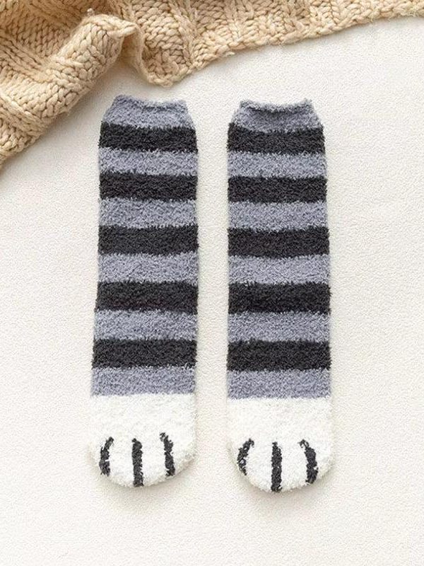Cat Paw Plush Socks