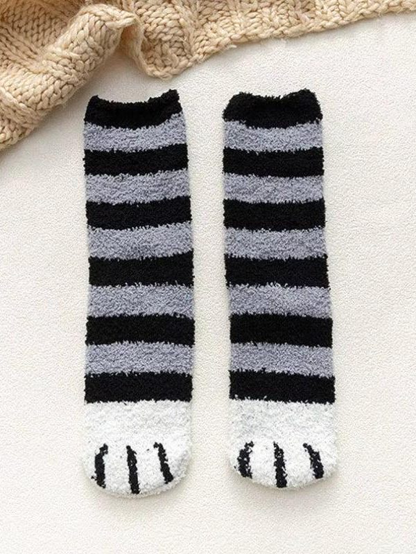 Cat Paw Plush Socks