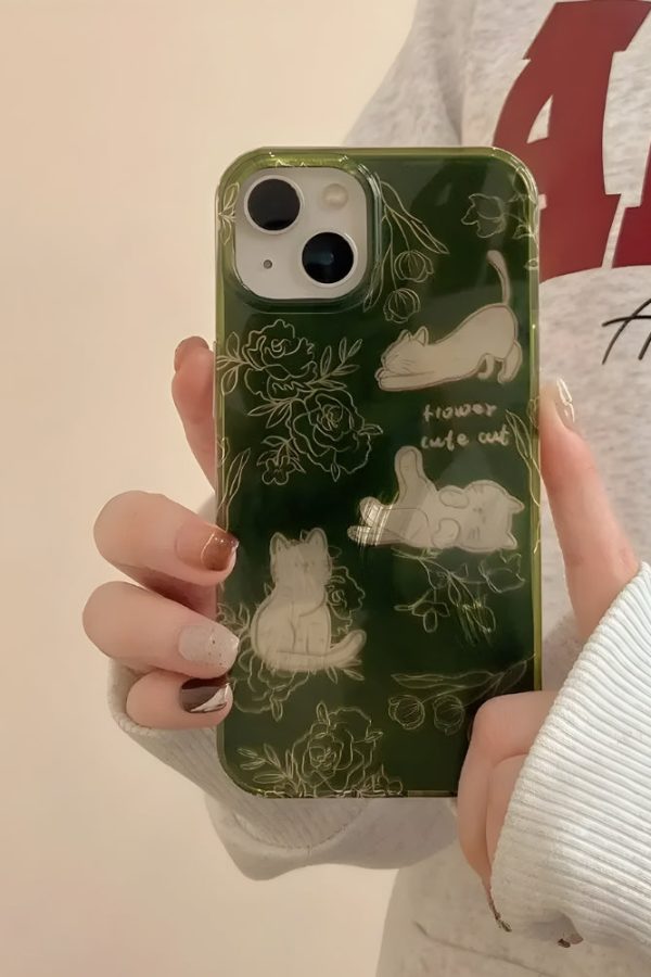 Cats & Flowers Phone Case