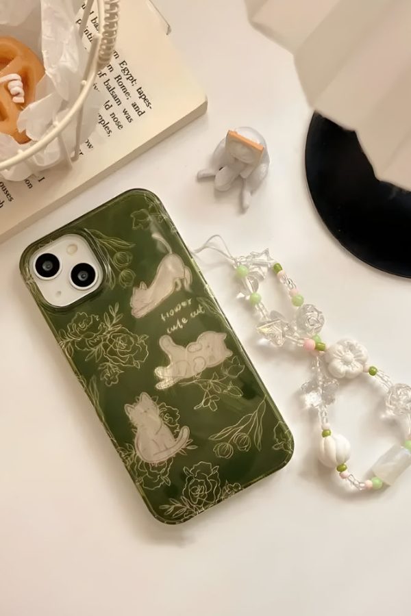 Cats & Flowers Phone Case