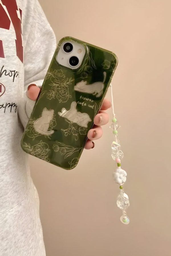 Cats & Flowers Phone Case