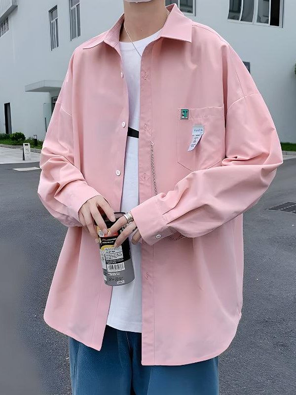 Chain Detailed Long Sleeve Shirt