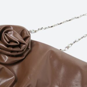 Chain Strap Faux Leather Mini Dress