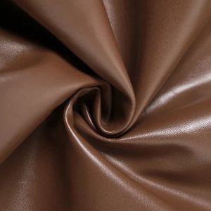 Chain Strap Faux Leather Mini Dress