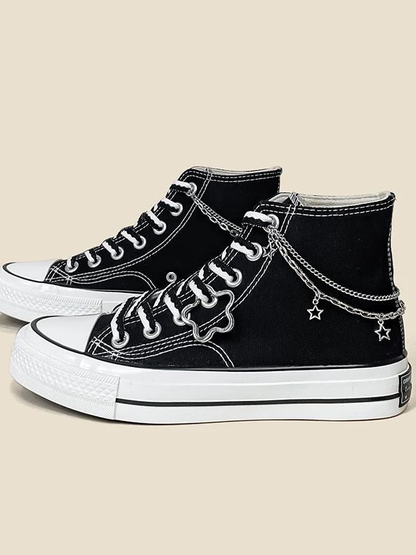 Chain with Stars Canvas Shoes
