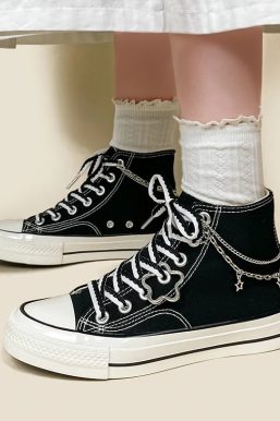 Chain with Stars Canvas Shoes