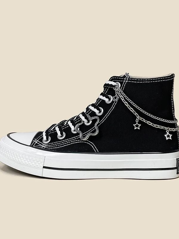 Chain with Stars Canvas Shoes
