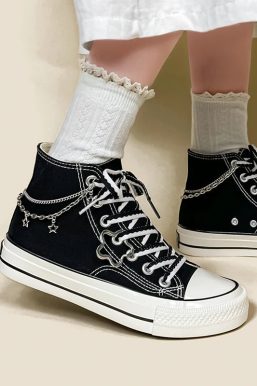 Chain with Stars Canvas Shoes