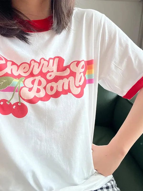 Cherry Bomb Ringer Tee