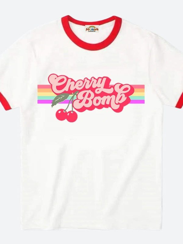 Cherry Bomb Ringer Tee
