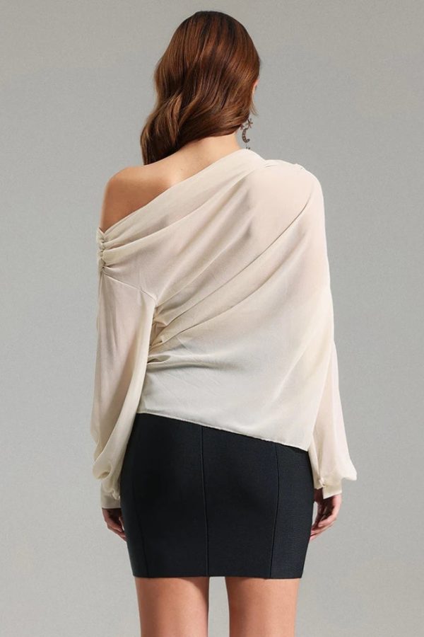 Chiffon One Shoulder Top