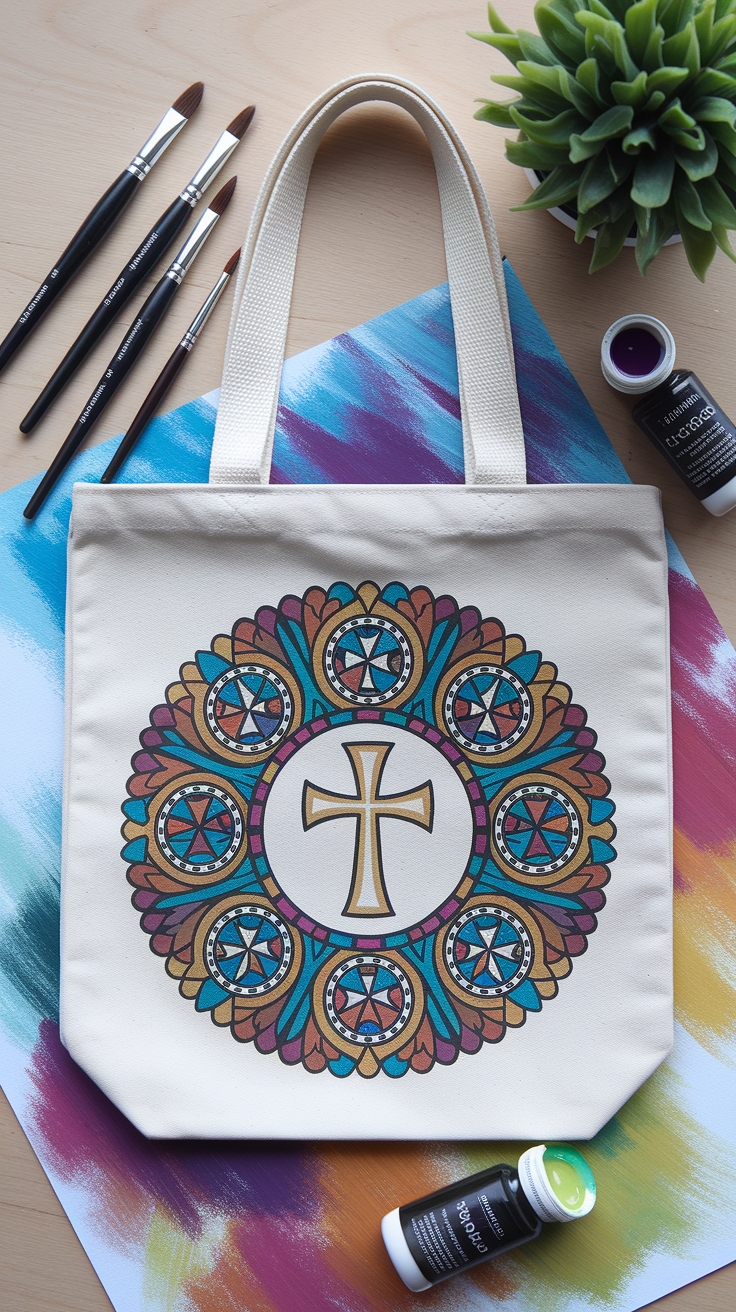 Christian Tote Bag Design DIY Paint: Express Your Faith outfit idea