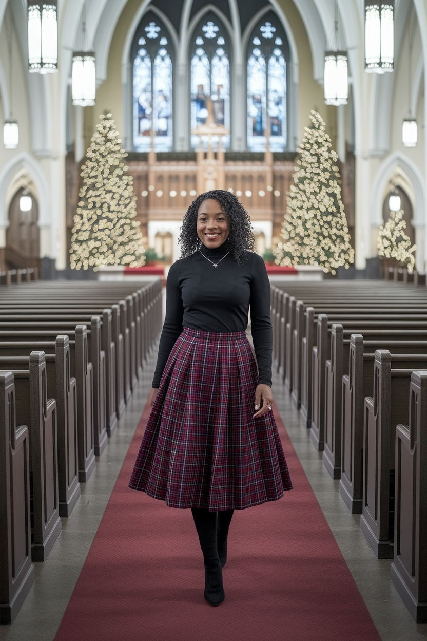 Christmas Church Outfit Ideas for Black Women outfit idea