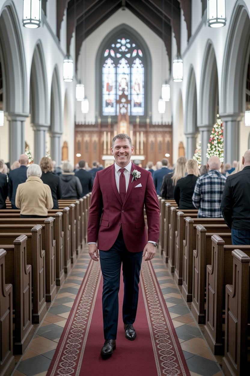Stylish Christmas Church Outfit for Men outfit idea