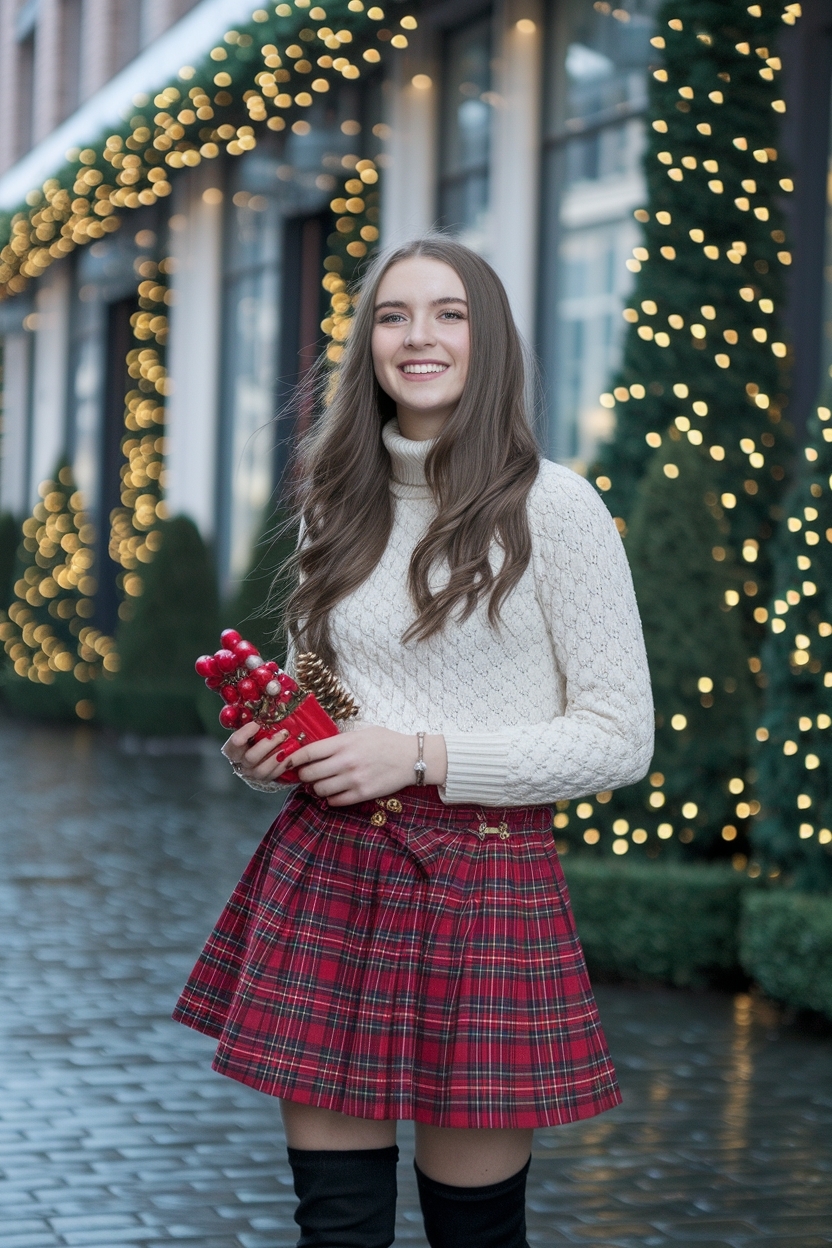 Trendy Christmas Eve Outfits for Teens to Embrace outfit idea