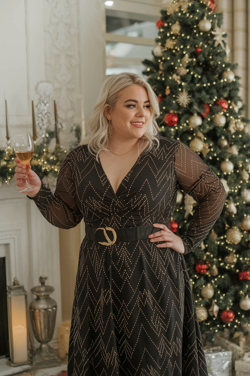 Christmas Eve Outfits Plus Size: Style with Comfort outfit idea