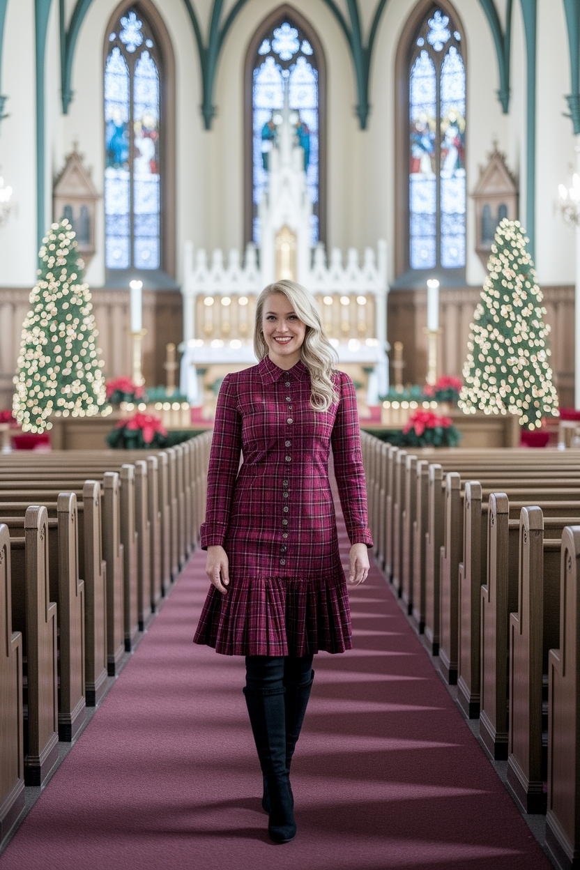 Elegant Christmas Outfit for Church This Holiday Season outfit idea