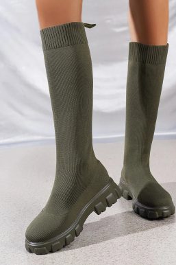 Chunky Sock Boots