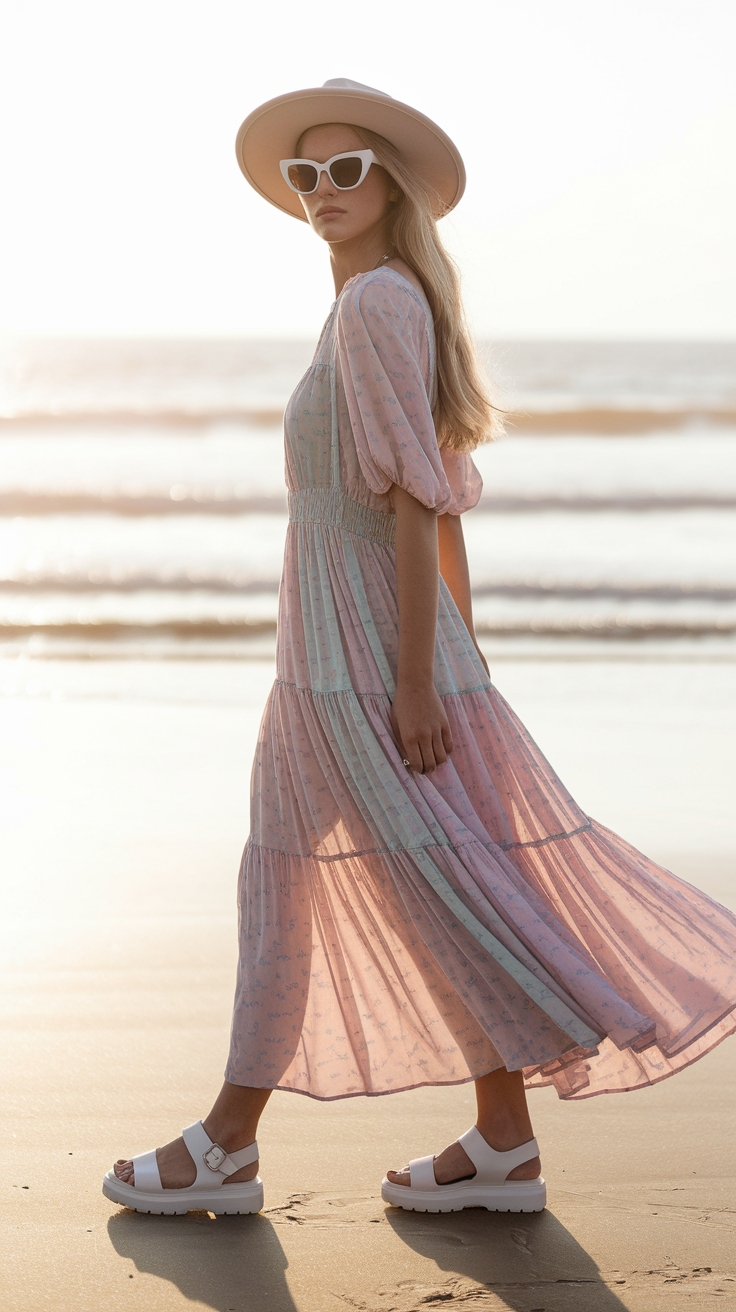 Chunky Sandals Outfit Dress: Perfect Summer Combo outfit idea