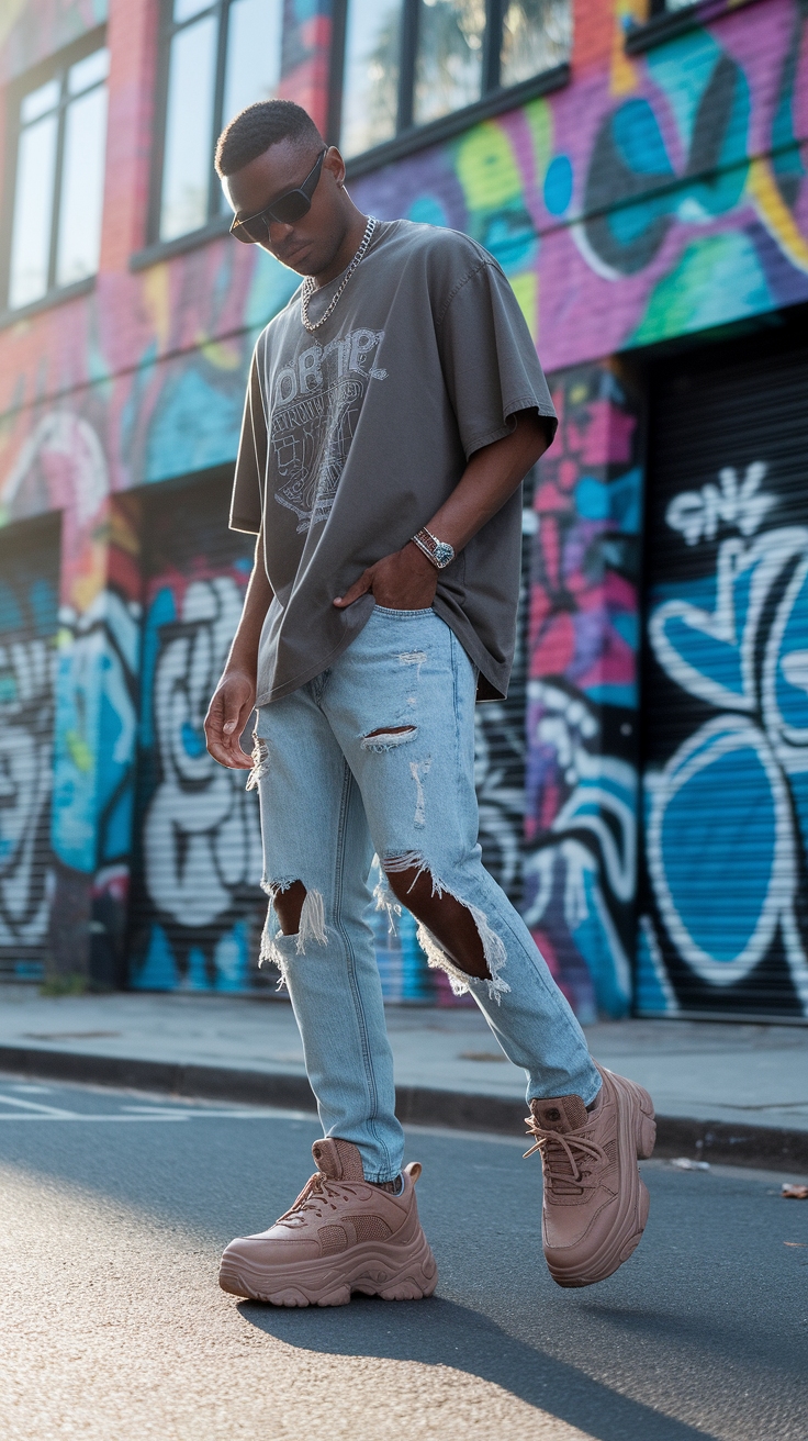 Chunky Shoes Men Love: Style Tips for 2023 outfit idea