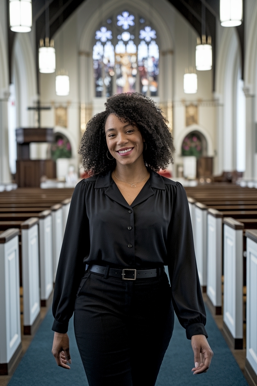 Best Church Outfit Black Women Button Up Trends outfit idea