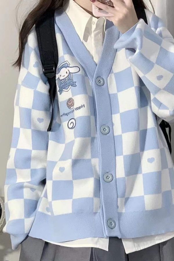 Cinnamoroll Buttoned Blue Cardigan