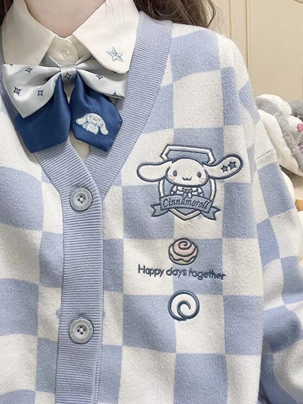 Cinnamoroll Buttoned Blue Cardigan