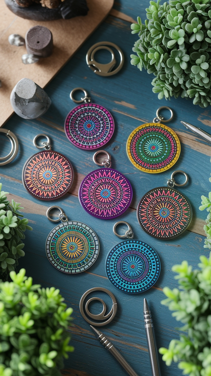 Circle Acrylic Keychain Ideas for Unique Accessories outfit idea